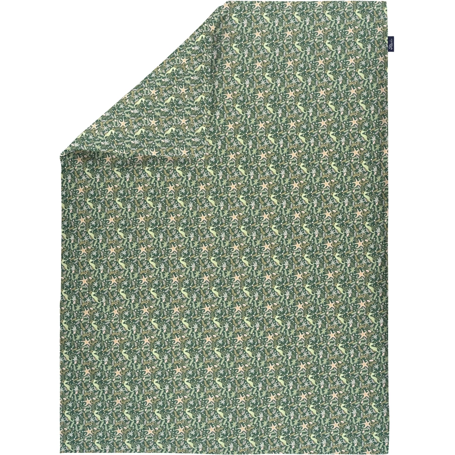 Alvi® Bettwäsche Underwater World grünbeige 100 x 135 cm