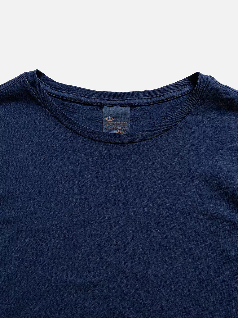 NUDIE JEANS T-Shirt ROFFE blau