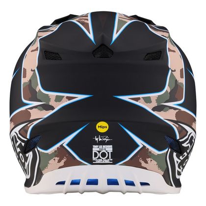 Casque cross TroyLee design SE4 POLYACRYLITE MATRIX MIPS 2024 - Vert / Noir