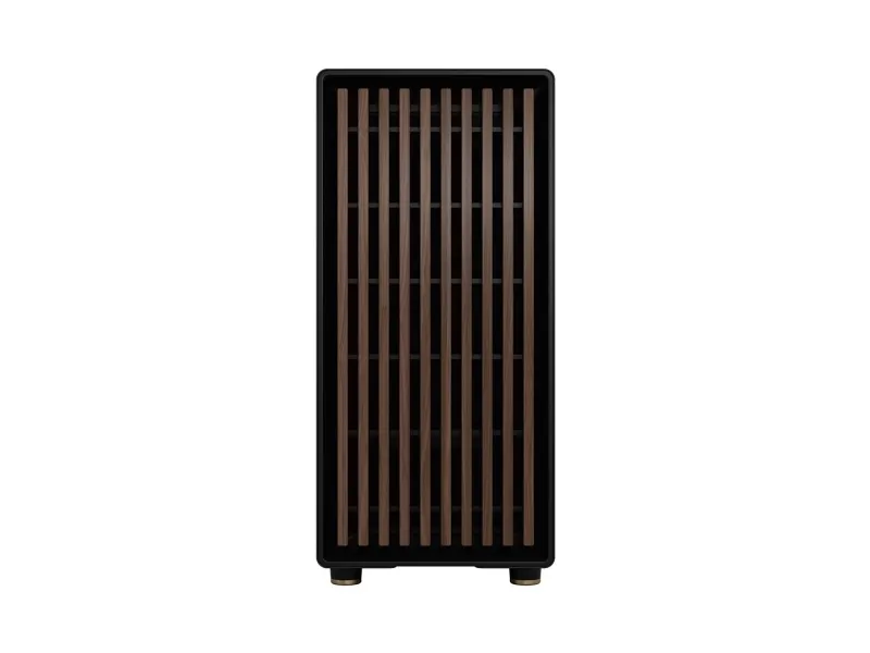 Fractal Design North - Mid tower - ATX - sidepanel med vindue (tonet glas) - ingen strømforsyning (ATX) - charcoal black - USB/Lyd