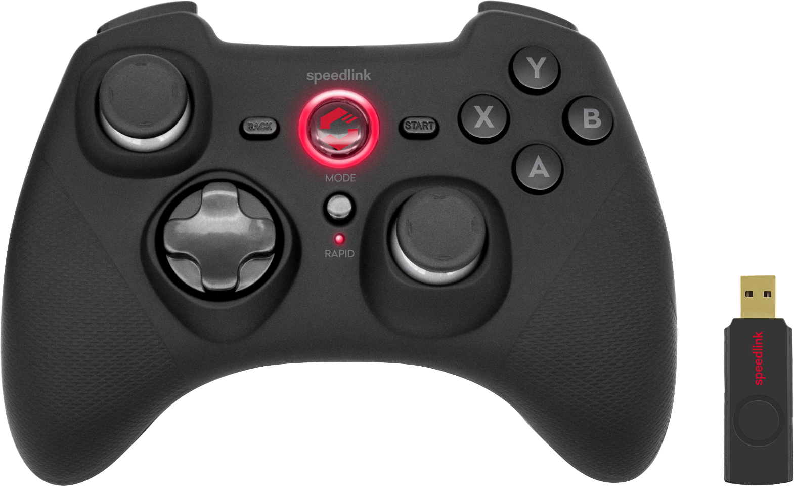 Speedlink - Rait Gamepad - Trådløs - PC/PS3/Switch/OLED Sort