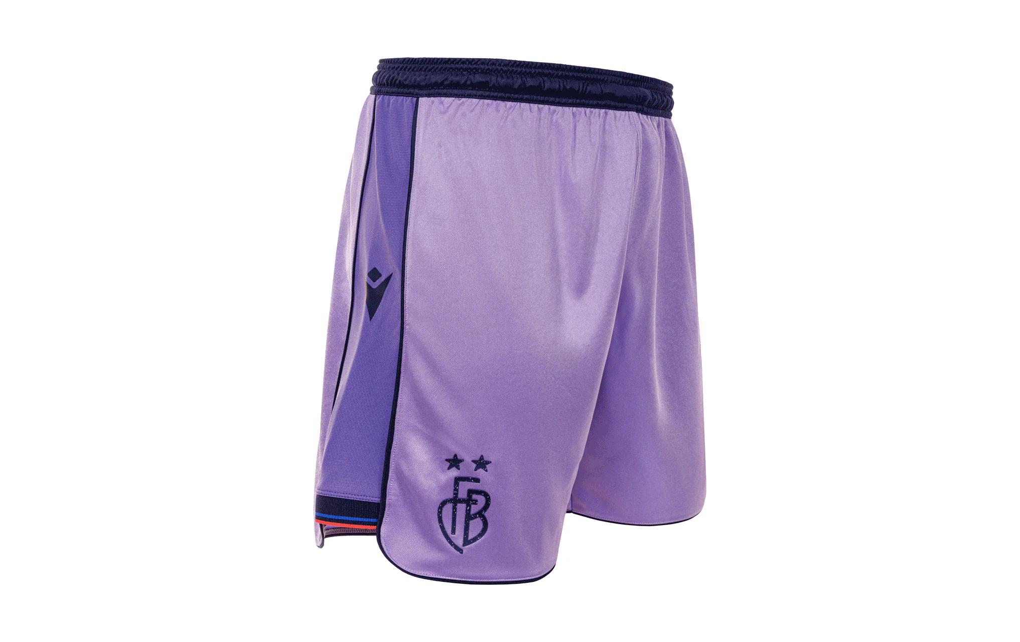 Away Short 25/26 M, LavendelAuswärtsshorts des FC Basel für die Saison 2025/26