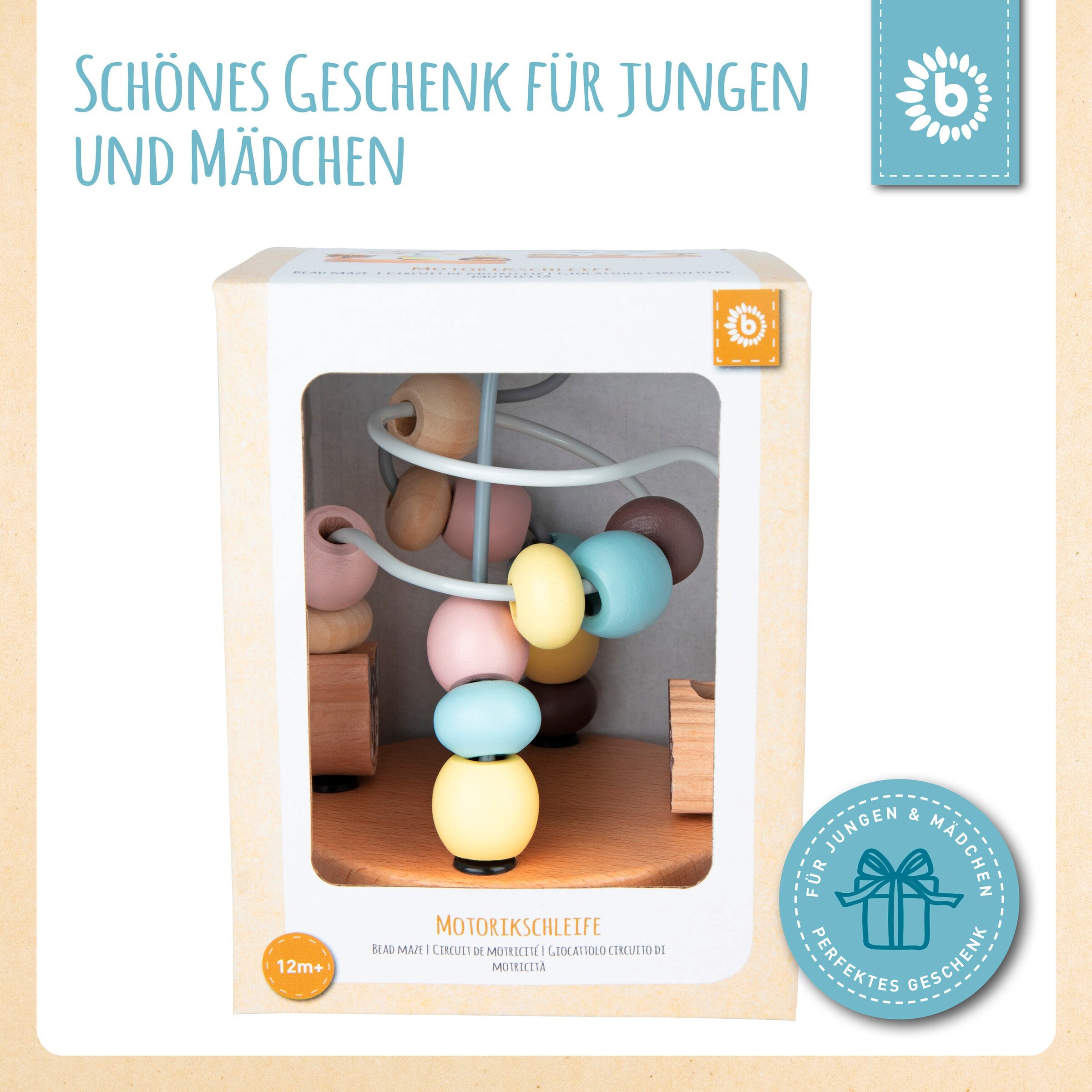 Bieco Motorikschleife - ab 12 Monate Mehrfarbig