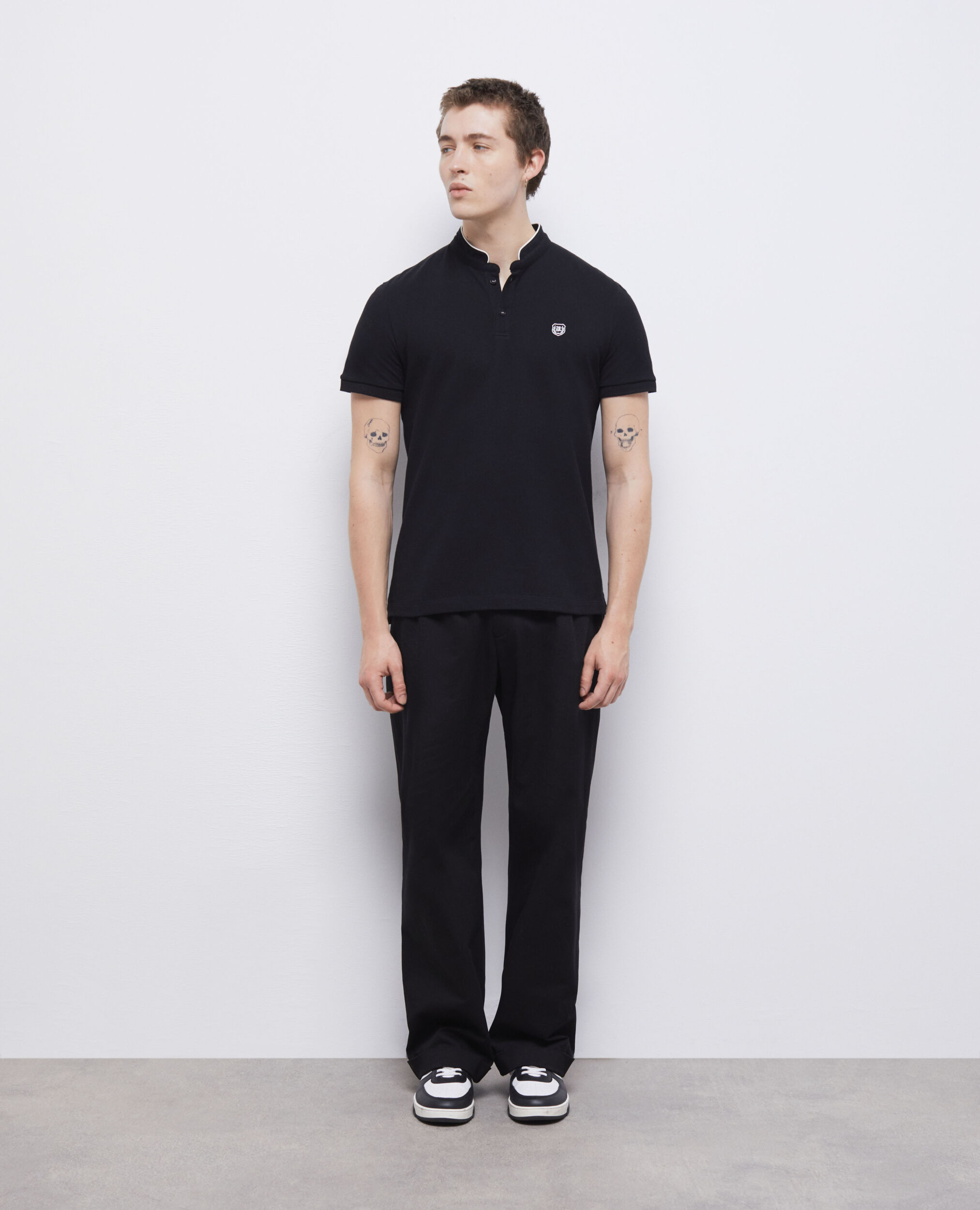 Polo col officier noir