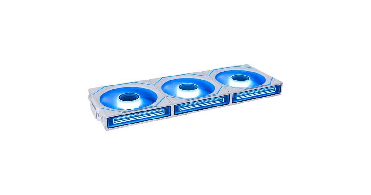 Lian LiUNI FAN SL-INFINITY 120 Wireless Reversed Blade RGB case fans  (Wit, 3 stuks, 120 x 122 x 25 mm, PWM)