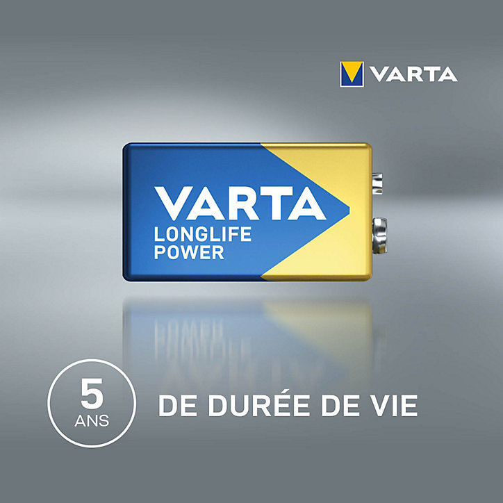 Pile alcaline 9V (PP3) Varta Long-life Power