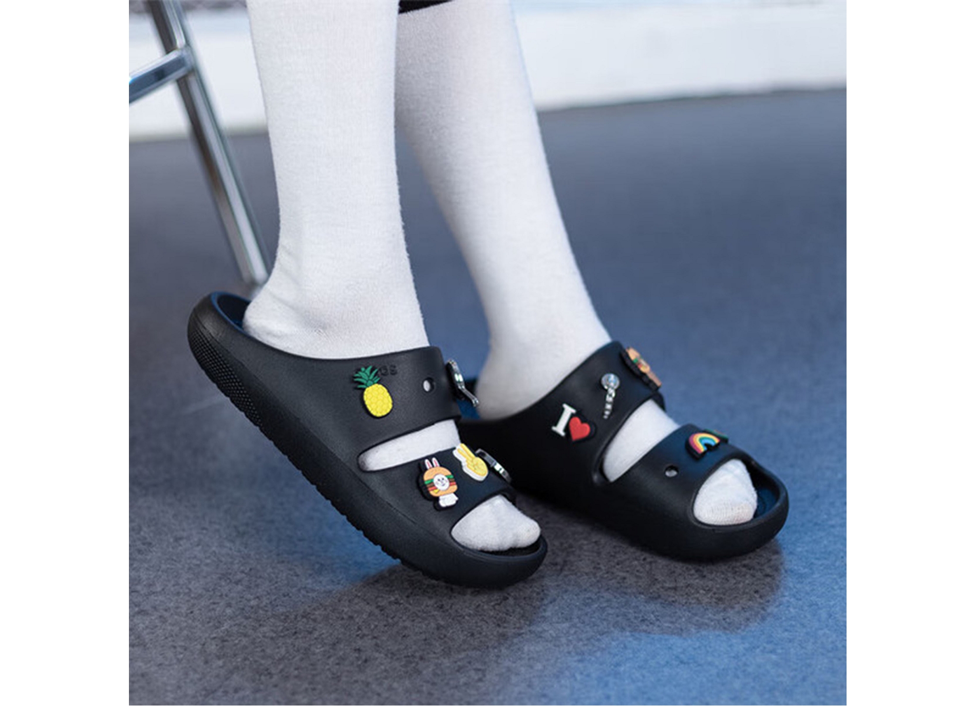 Classic sandal noir