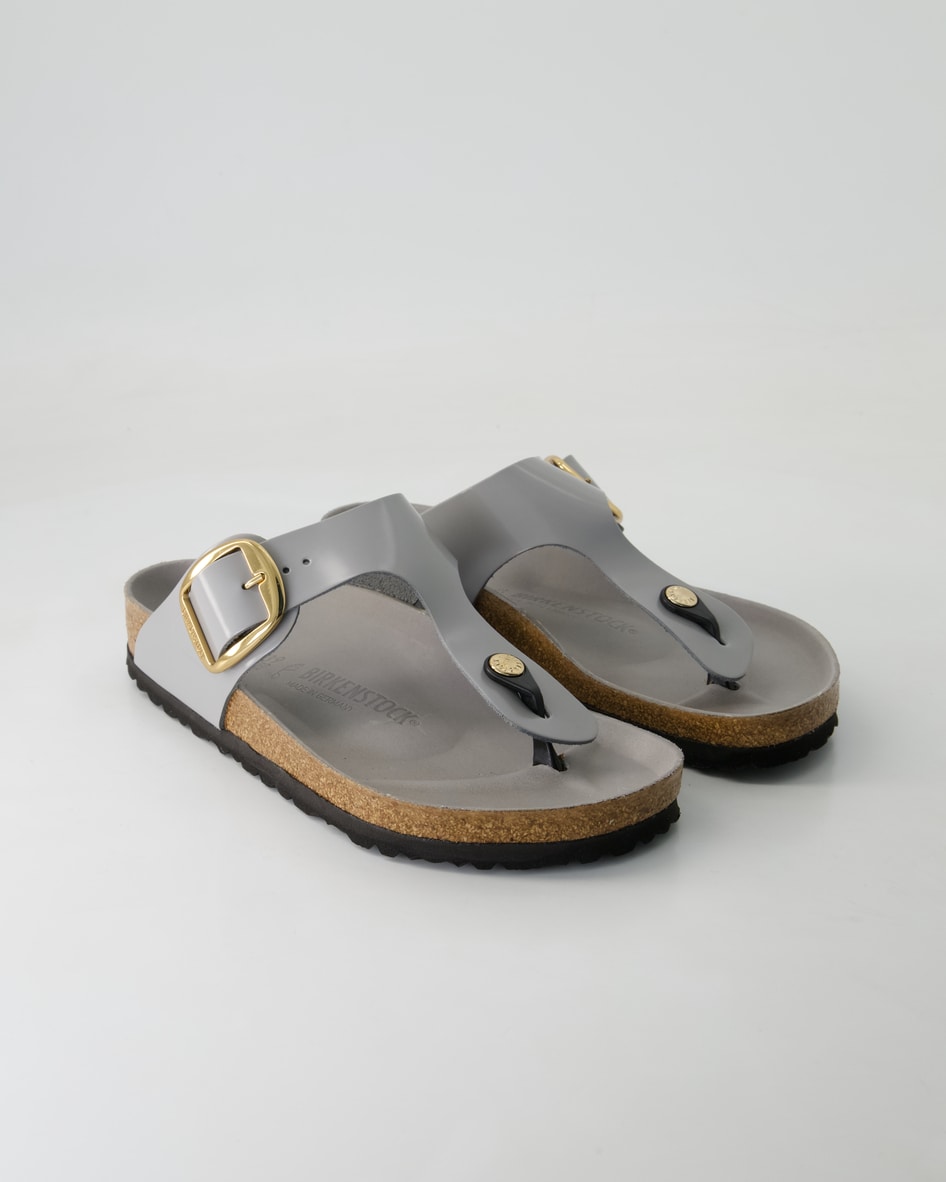 Birkenstock Gizeh Big Buckle Zehentrenner in Grau