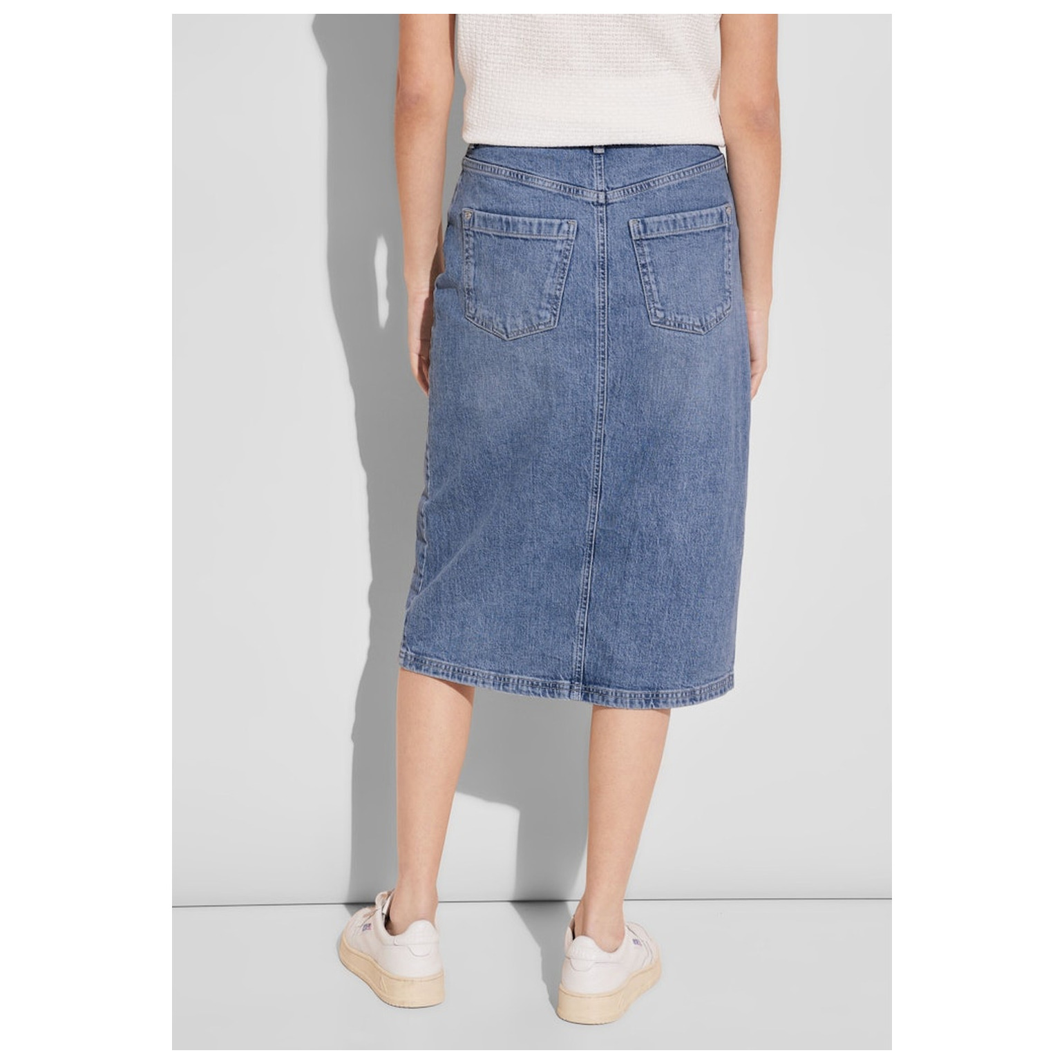 Street One Denim-Skirt,hw,indigo