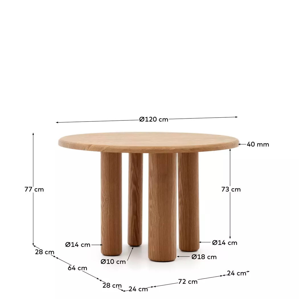 Esstisch Mailen Ø 120 cm