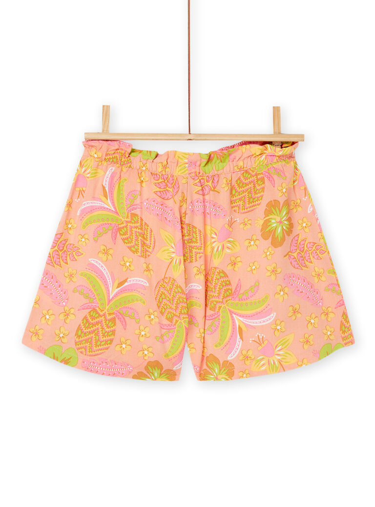 Short fluide pêche à imprimé exotique