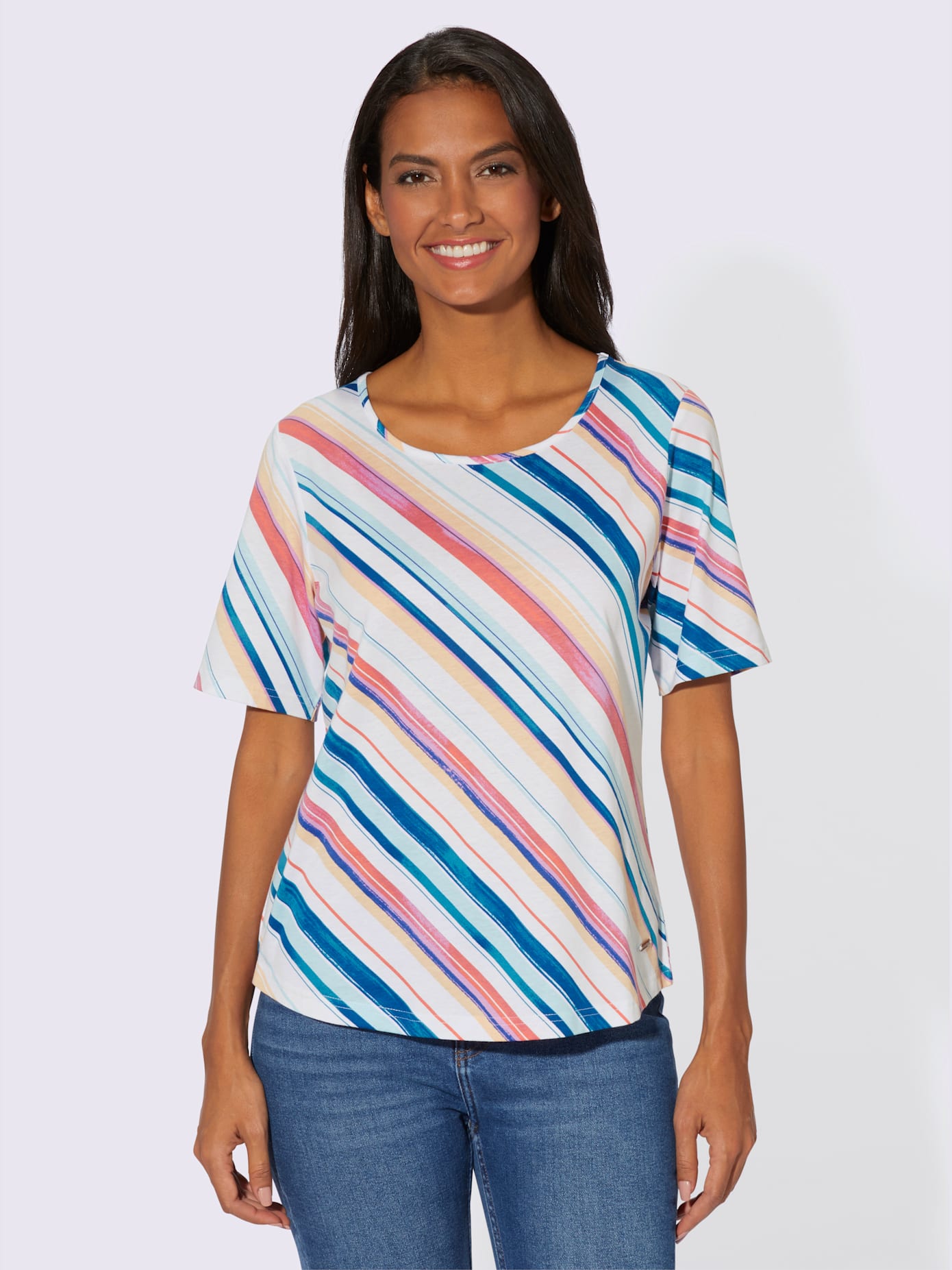 T-shirt à rayures 50% coton