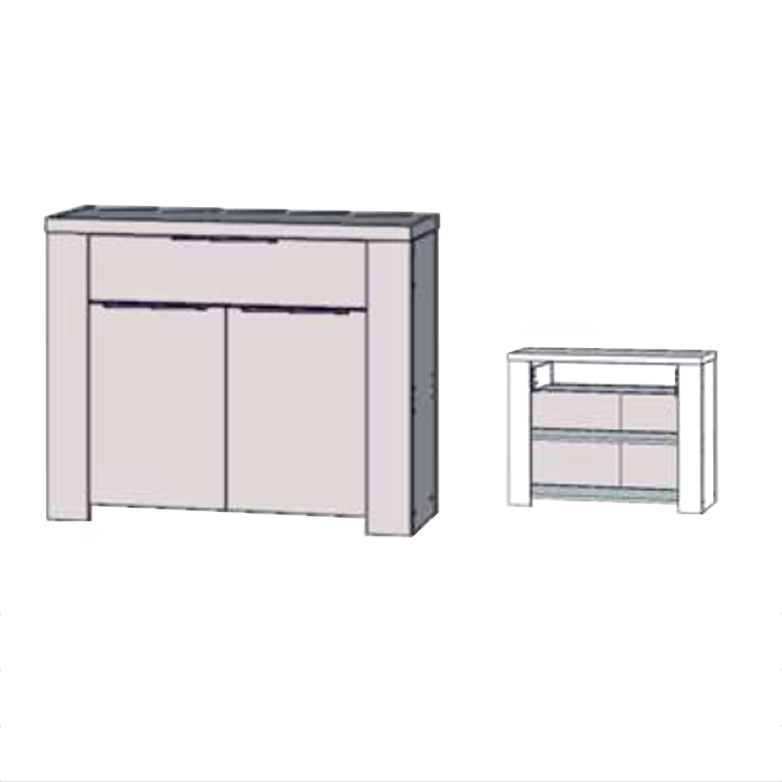 Kommode - Sonoma Eiche - 104 cm breit