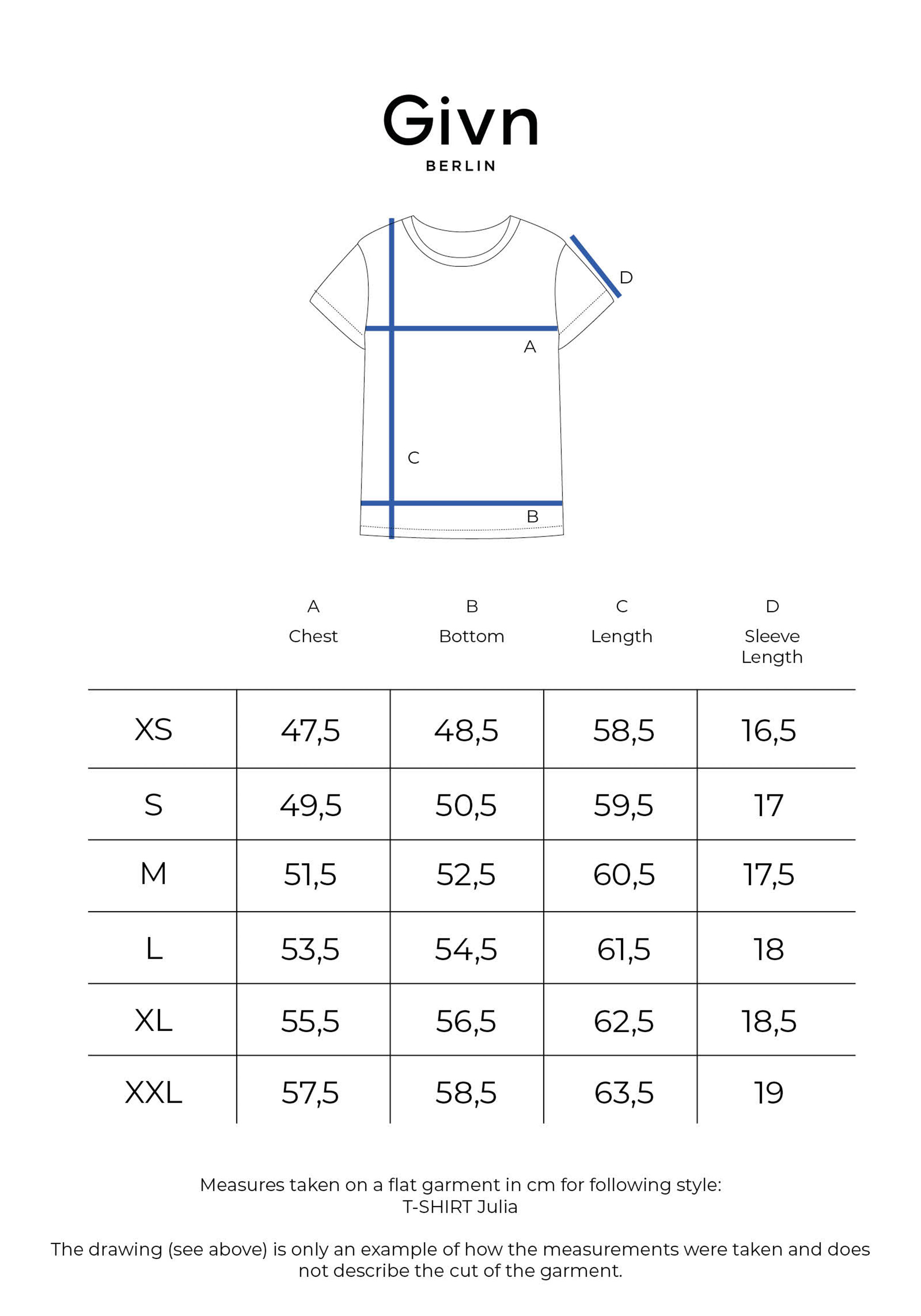 Givn Berlin T-Shirt GBJulia Gentle Blue
