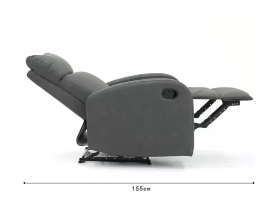 Fauteuil relax ERA relevable manuellement matière PU couleur noir, un fauteuil d'exception