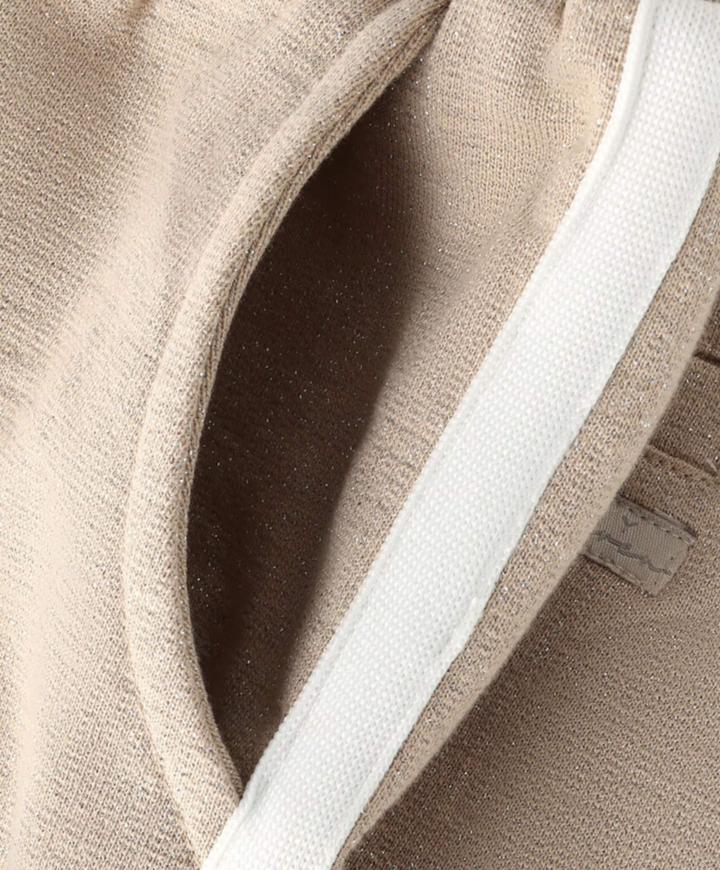 Daily7 Wide Sweat Glitter meisjes broek beige