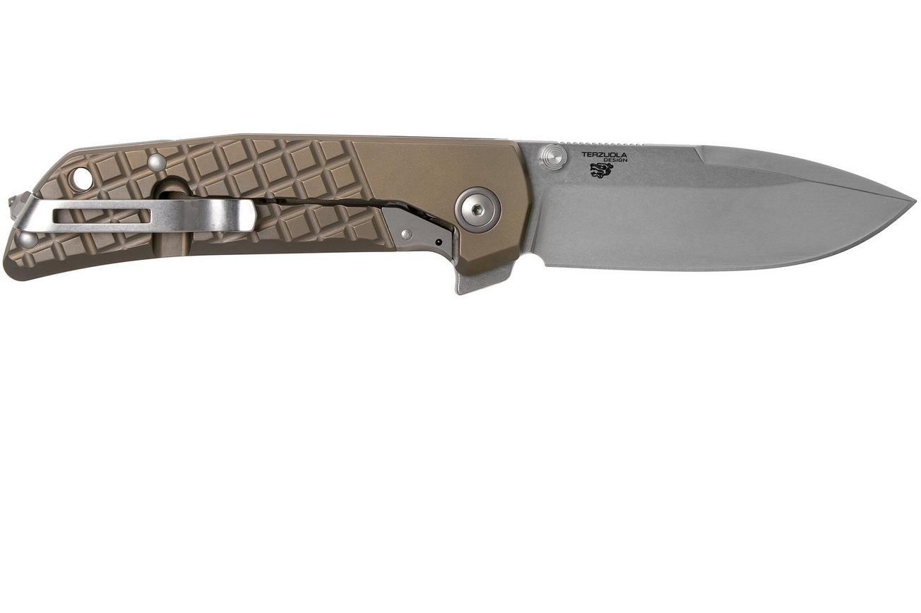 MKM Maximo MM-TBR Bronze Anodized Titanium zakmes, Bob Terzuola design
