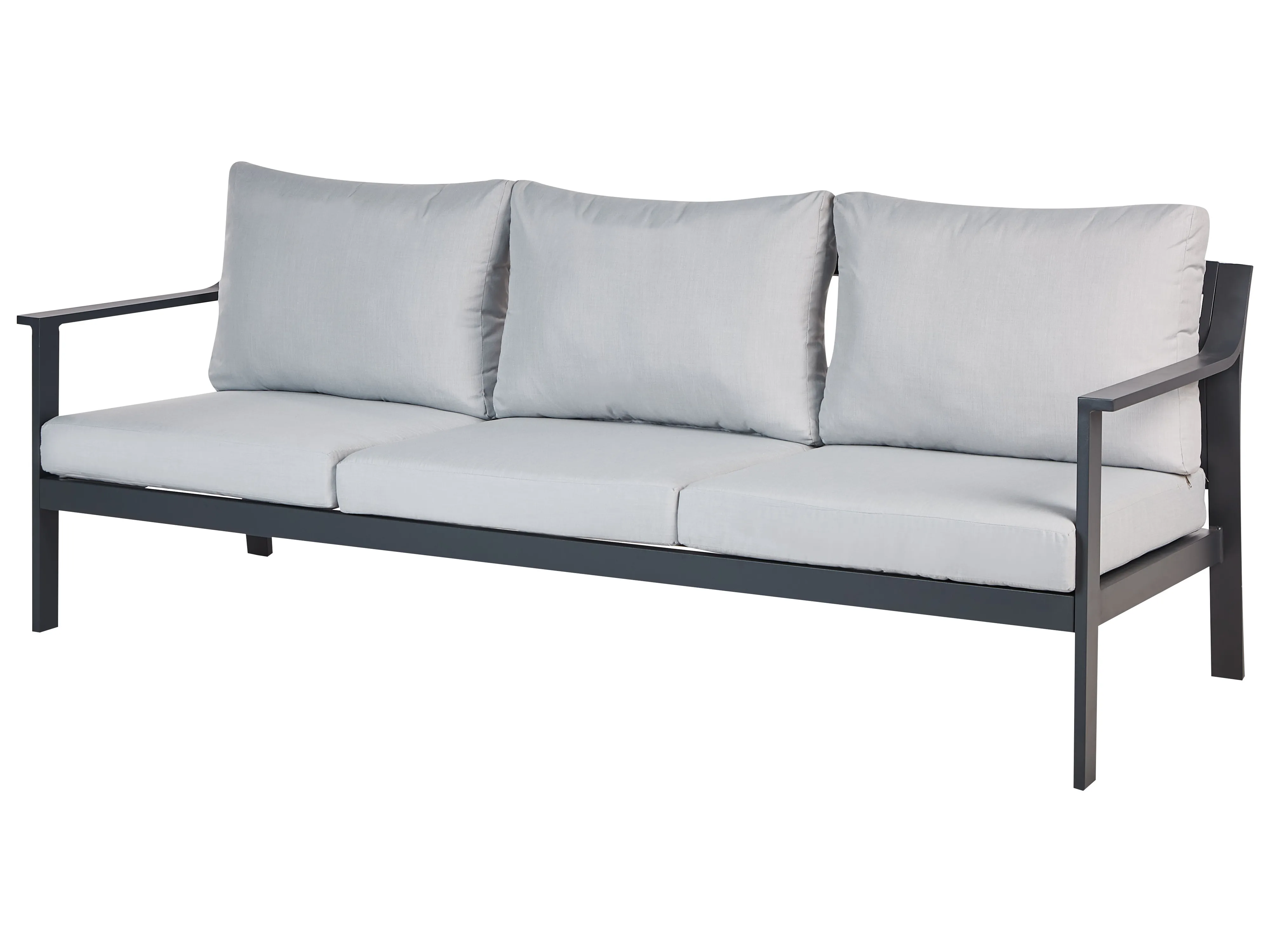 Tuin loungebank 3-zits KIATO Metaal Lichtgrijs