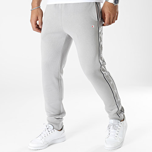 Pantalon Jogging A Bandes 218912 Gris