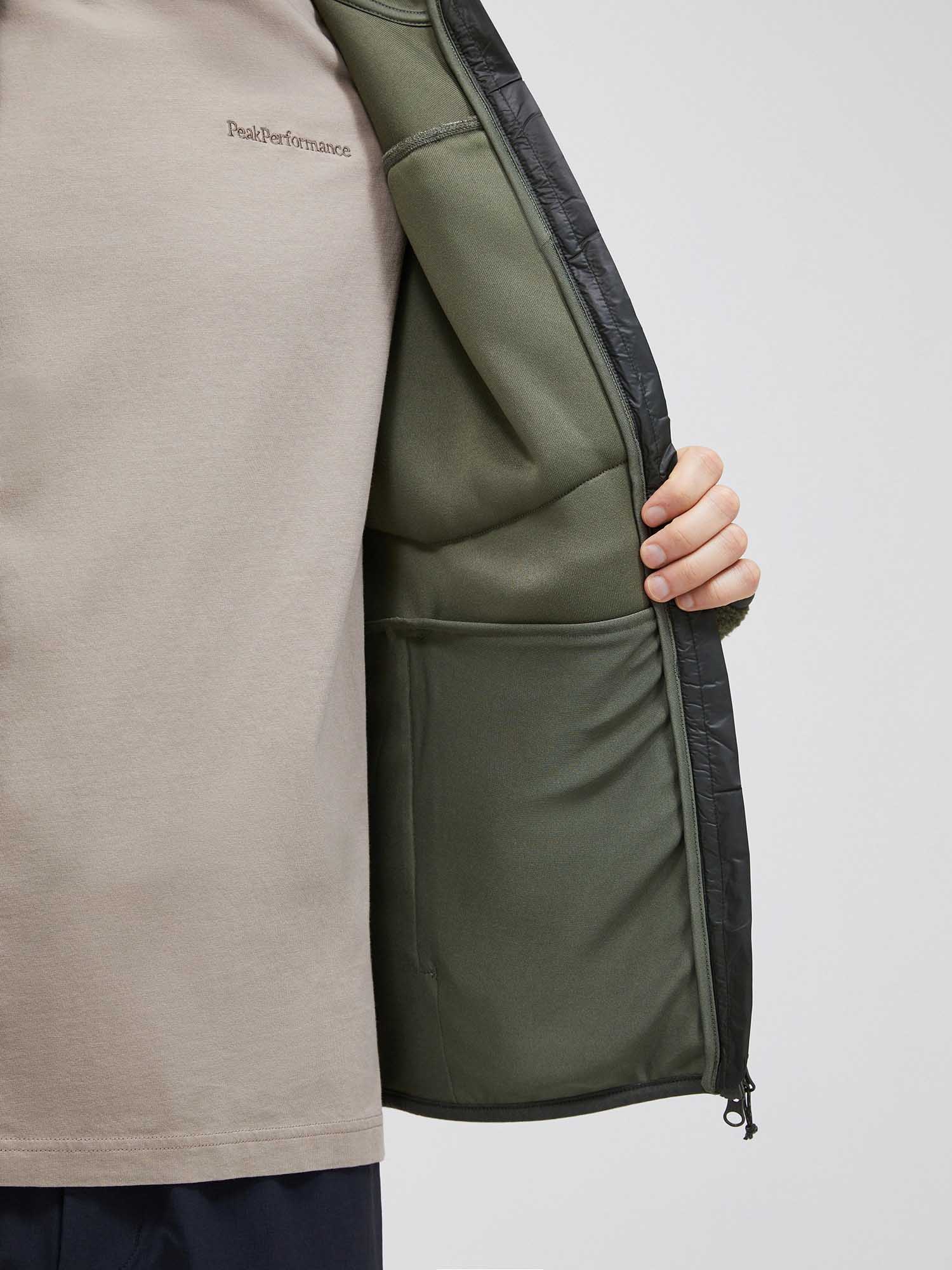 Pile Zip Jacket Herre Pine Needle