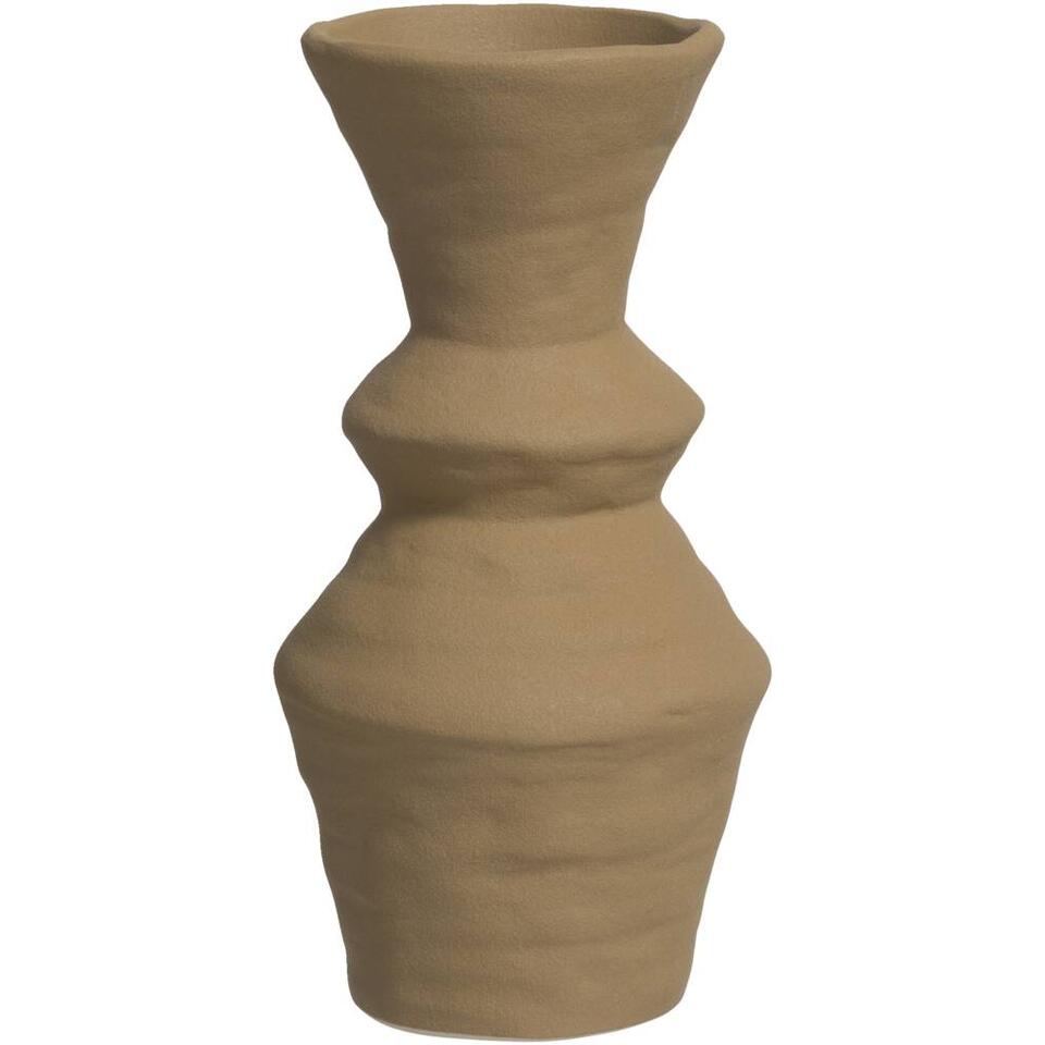 Vaas Nora - bronskleurig - keramiek - 24,5xØ12,3 cm
