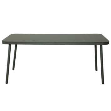 Wakefield eettafel Lille legergroen glas 180x90 cm