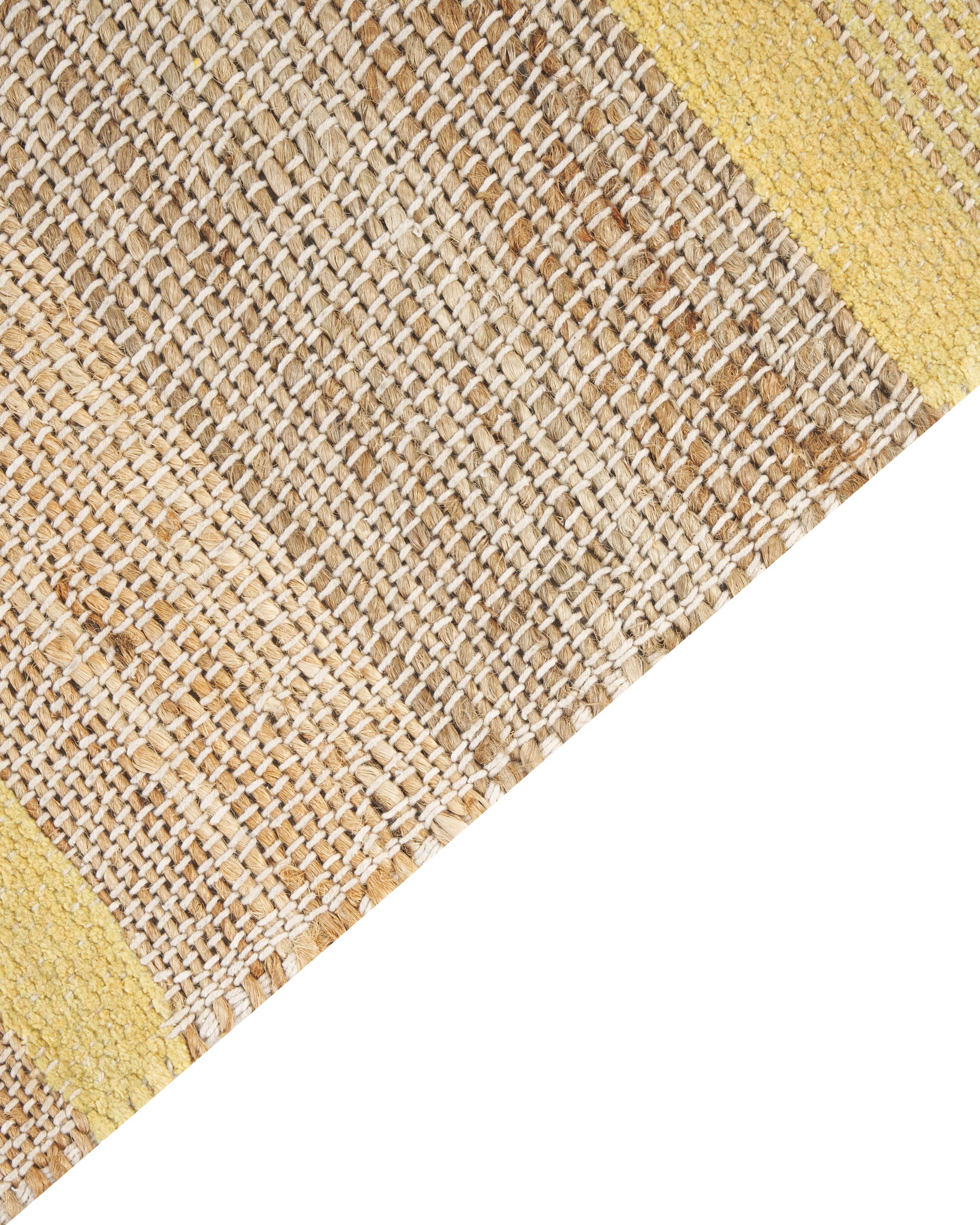 Vloerkleed TALPUR Geel 160 x 230 cm Jute