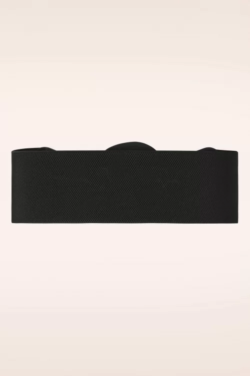 Banned Retro Corinne elastische riem in zwart