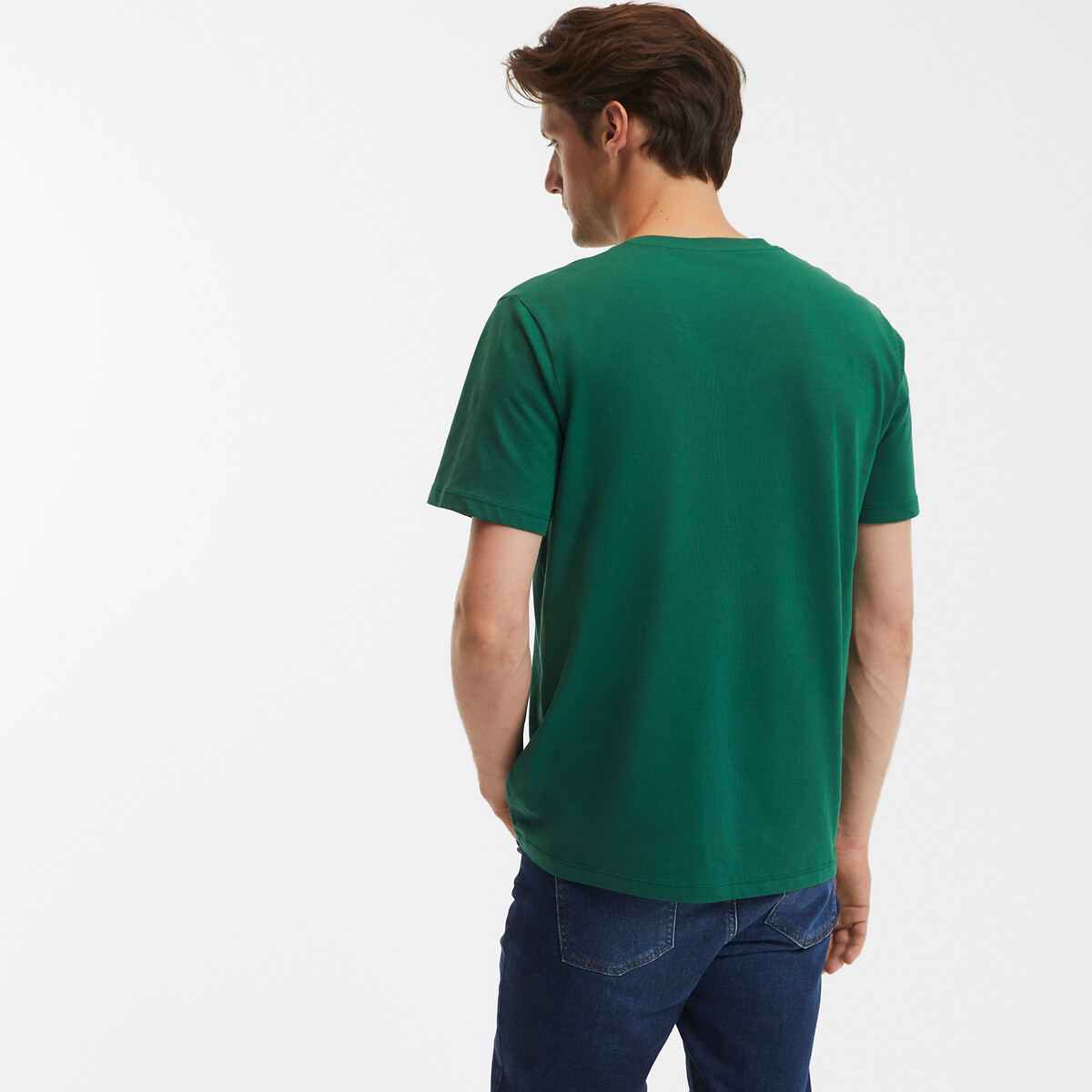 COLEÇÃO LA REDOUTE<br>Camiseta de manga curta com decote em V