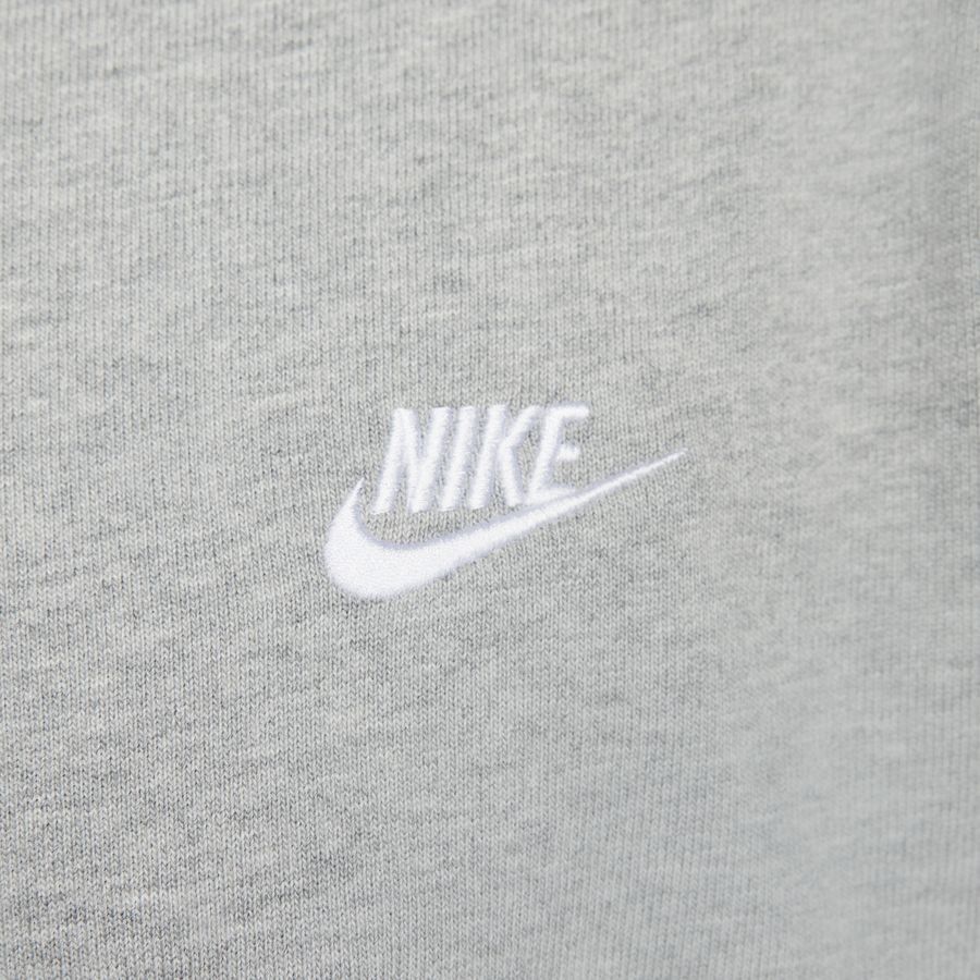 Nike Club Men's Long-Sleeve Knit Po DK GREY HEATHER/WHITE