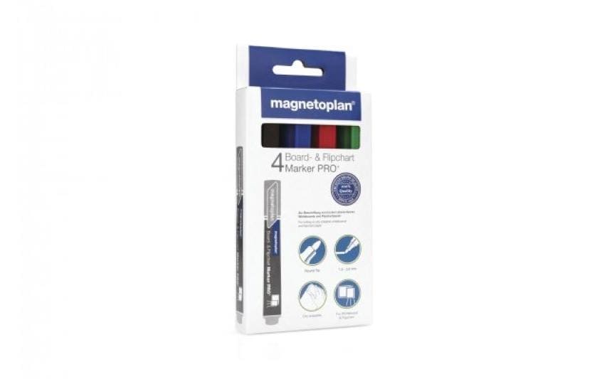 Whiteboard-Marker Pro+ 4 StückBoard- und Flipchartmarker