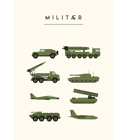 Citatplakat Poster - Kinderplakat - Militär - A3