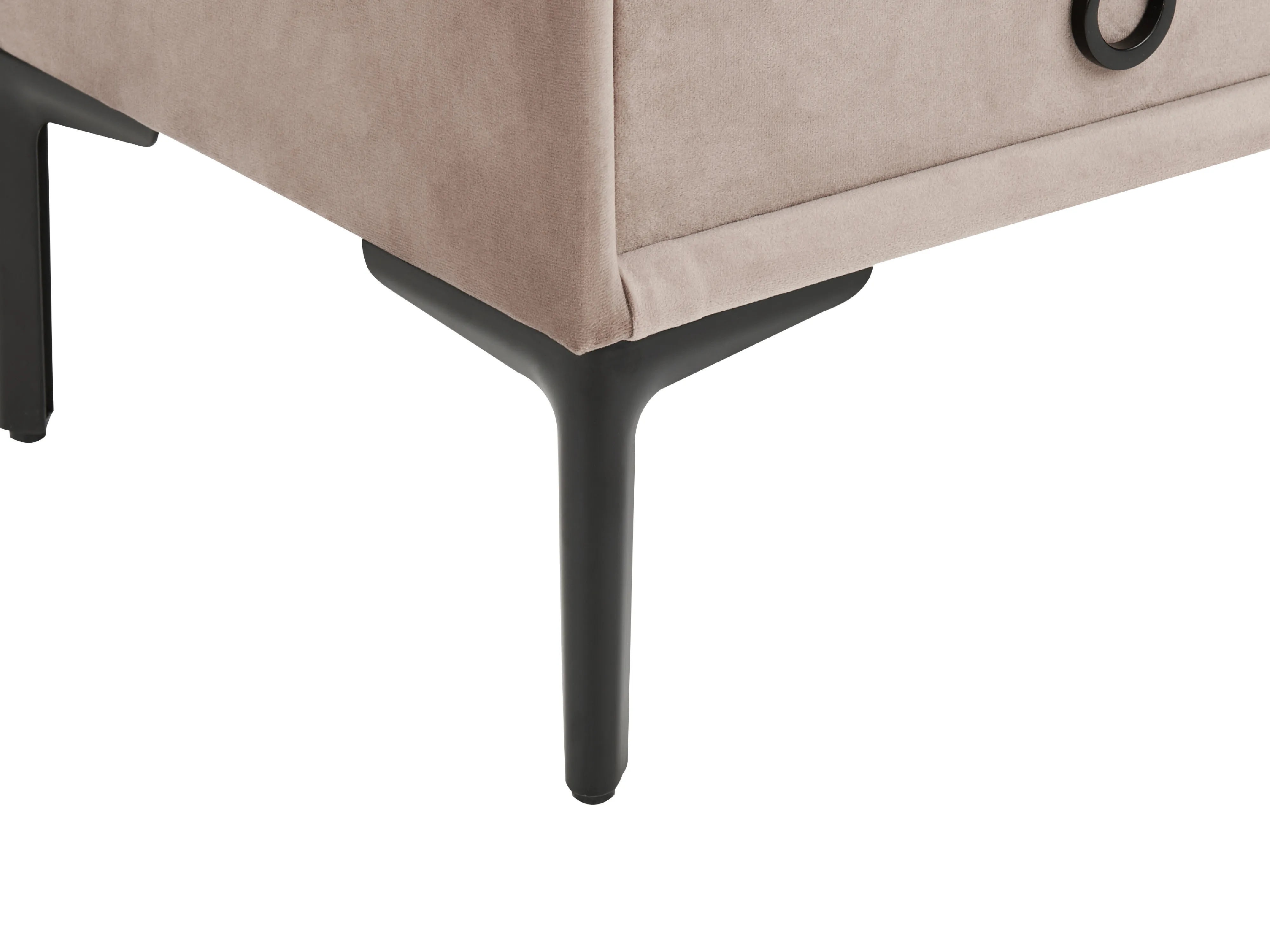 Slaapkamerset Fluweel SEZANNE 180 x 200 cm Taupe