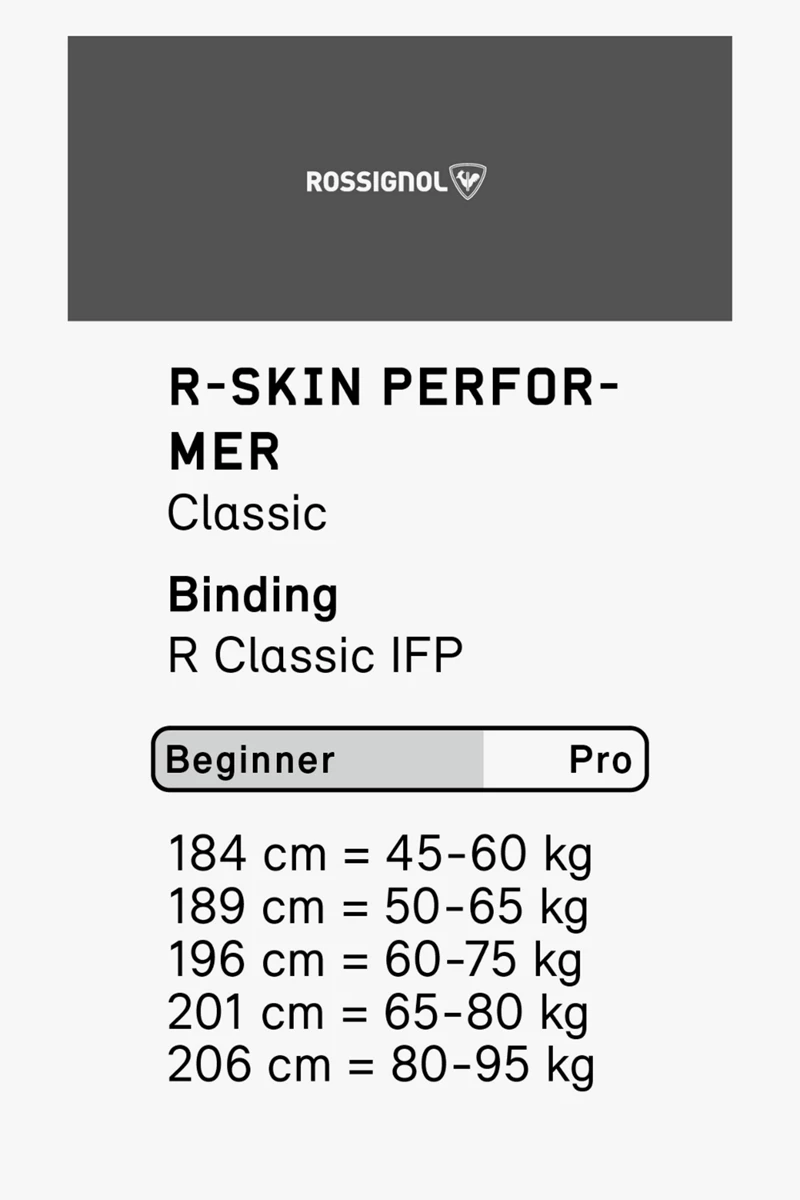 Rossignol R-Skin Performer Langlaufski Set 2324