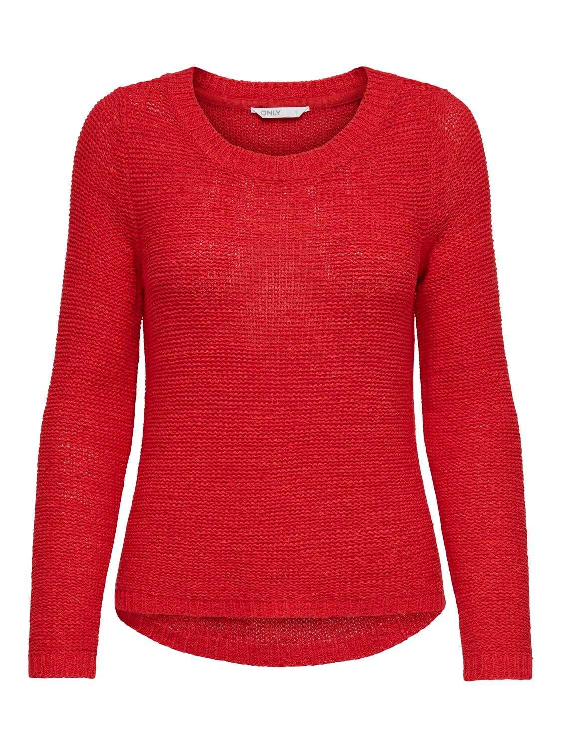 ONLGEENA Strickpullover Flame Scarlet
