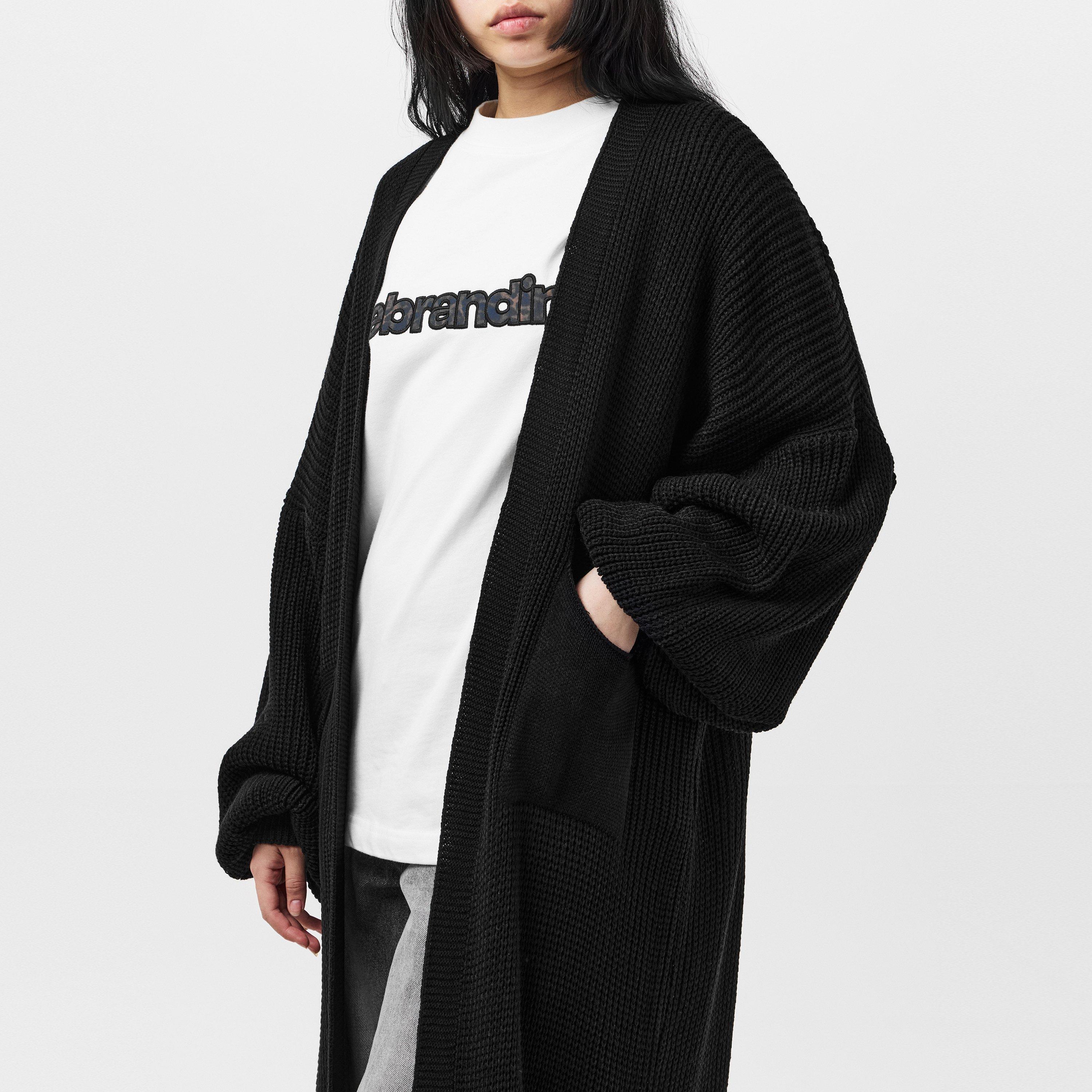Missy Empire Balloon Sleeve Knitted Cardigan