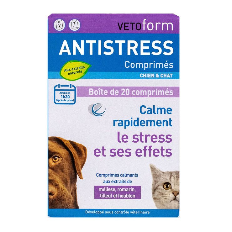 Antistress chiens & chats 20 comprimés