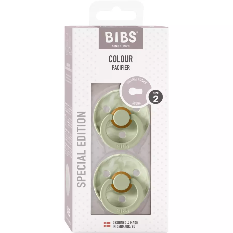 BIBS® Schnuller Colour Tie Dye - Sage & Ivory 6-18 Monate, 2 Stk.