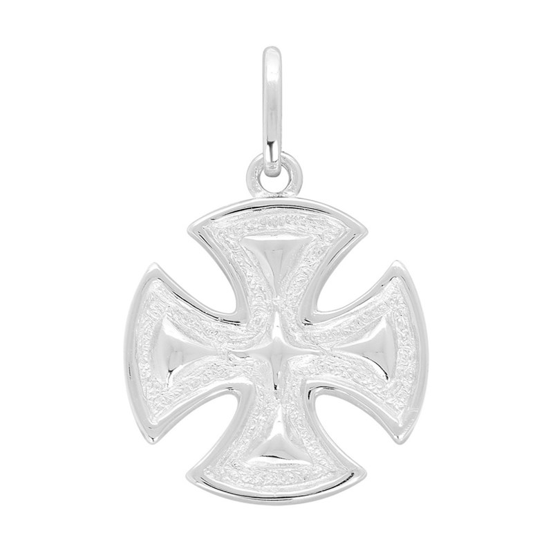 Pendentif mixte - Argent 925 - Croix Occitane