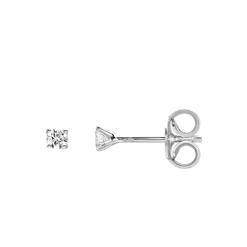 Boucles d'oreilles Femme - Or 18 Carats - Diamant 0,09 Carats