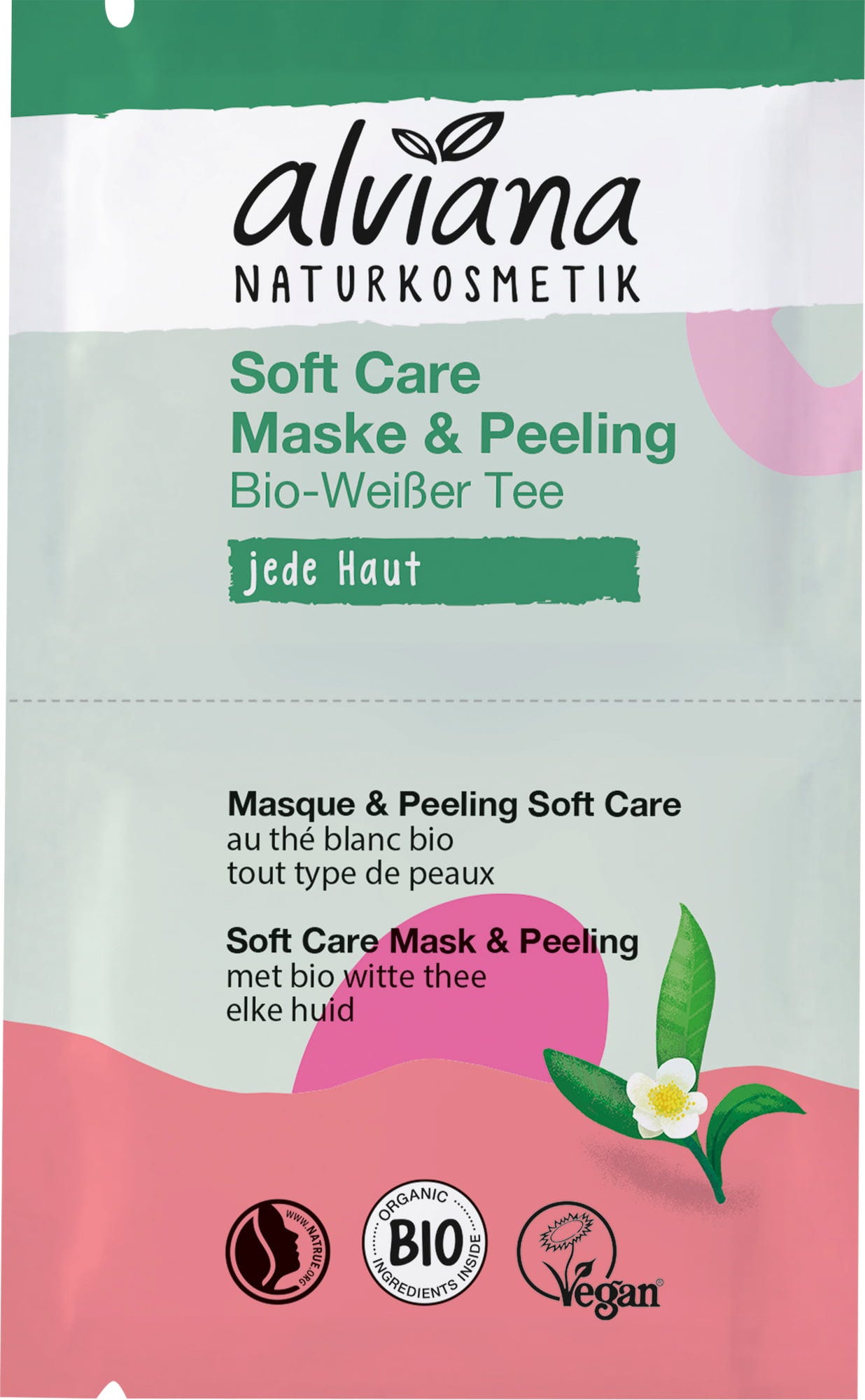 alviana Naturkosmetik  Soft Care Maske & Peeling, 15 ml