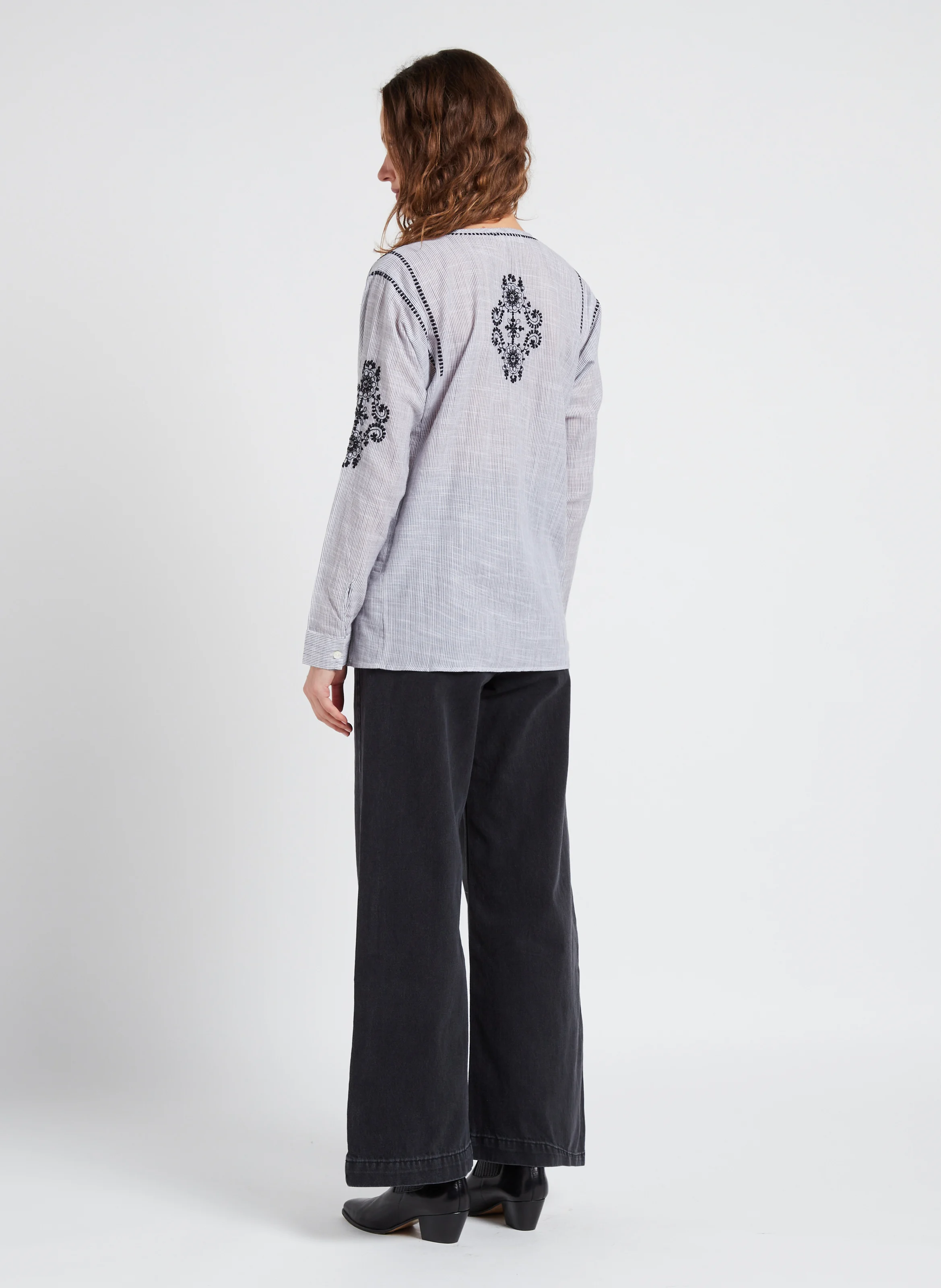 Jean baggy en coton | Noir