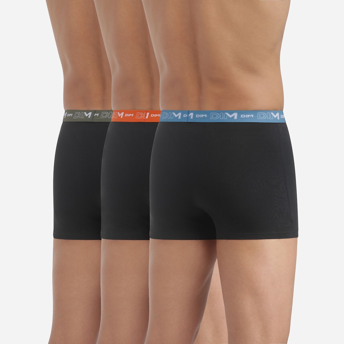 DIM<br>Conjunto de 3 cuecas boxer de algodão elástico