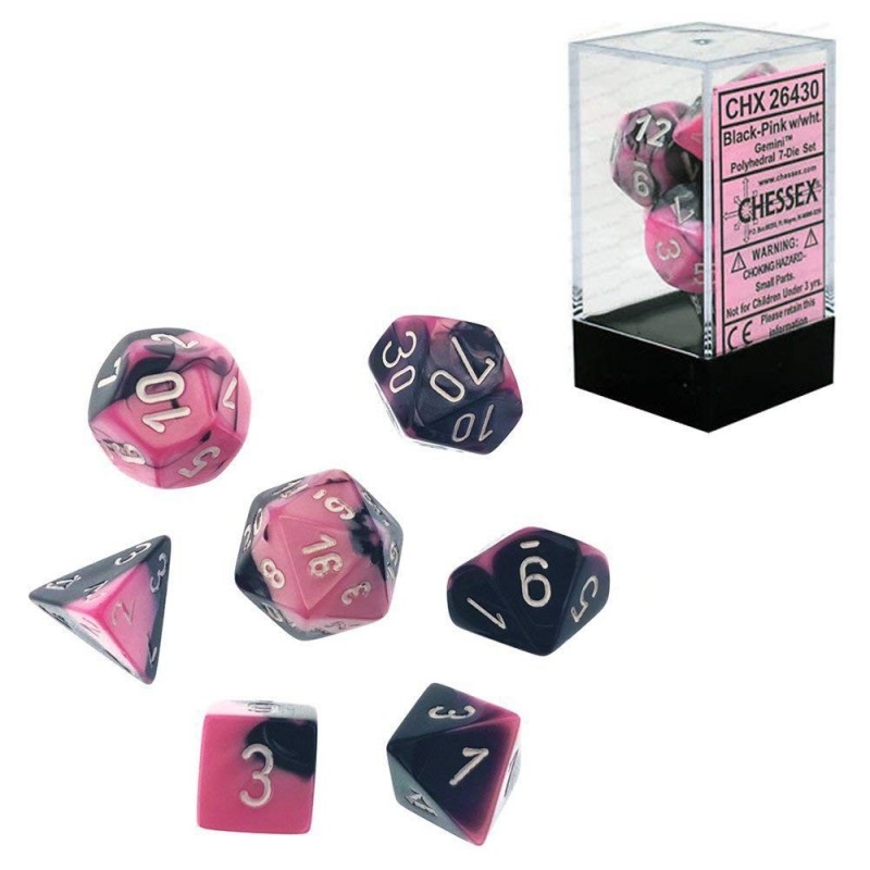 7 dés * gemini * ROSE & NOIR