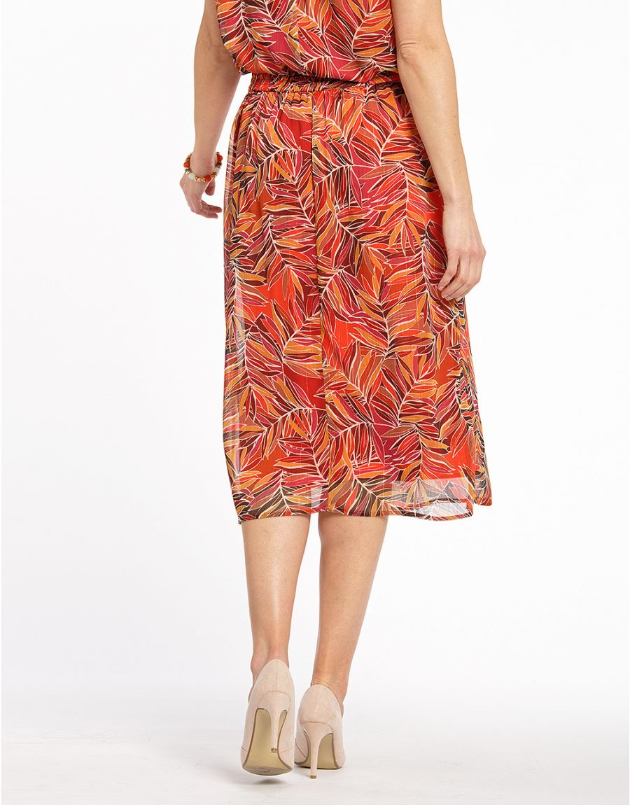 Jupe en voile marron
