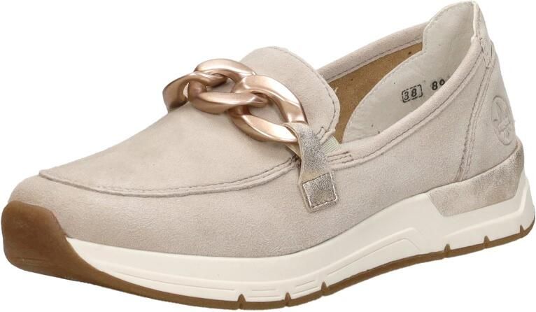 Rieker 58944-60 dames instappers sportief beige