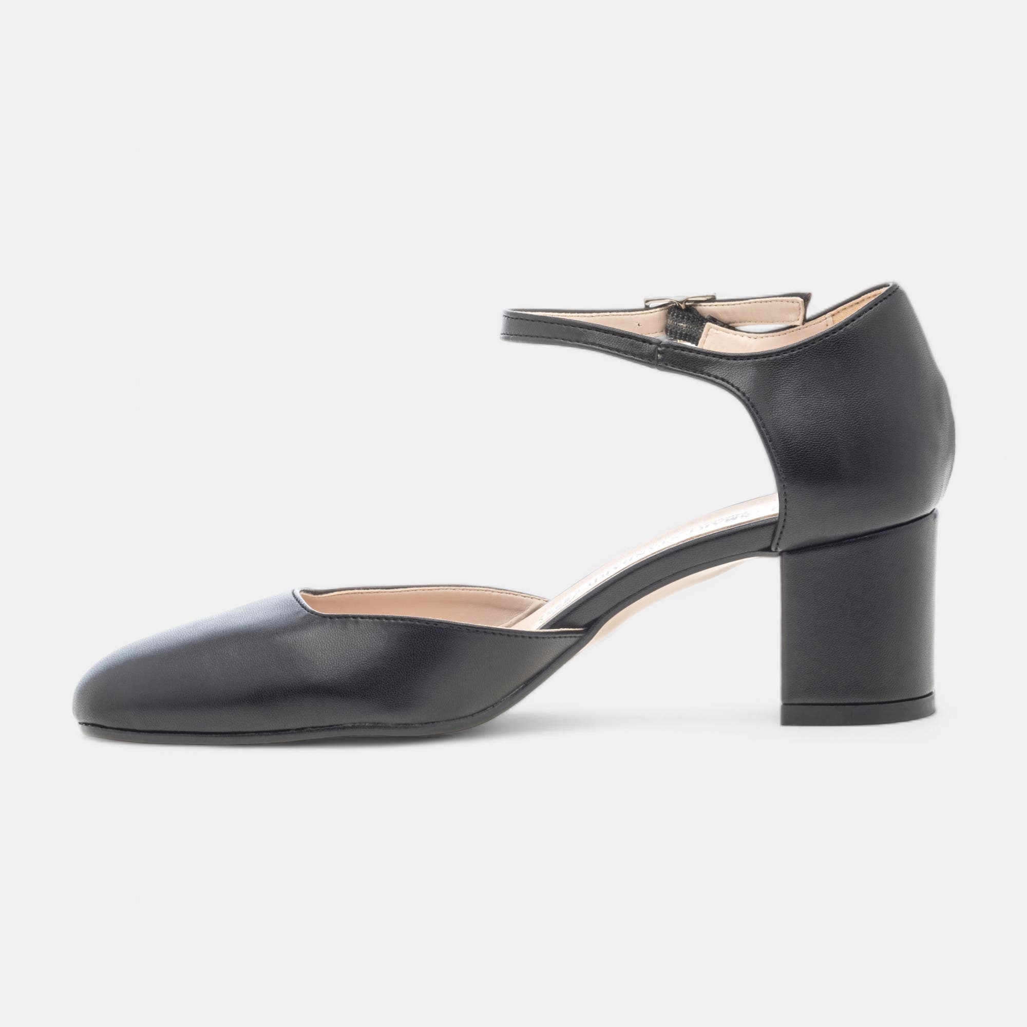 Escarpins quartiers ouverts à talon Femme noir