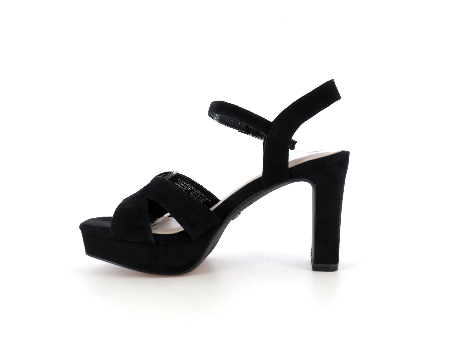 Tamaris-28309 Nubuck Velours Noir