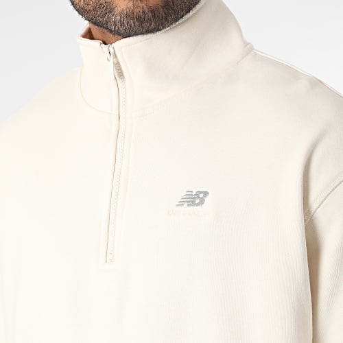 Sweat Col Zippé MT31501 Beige