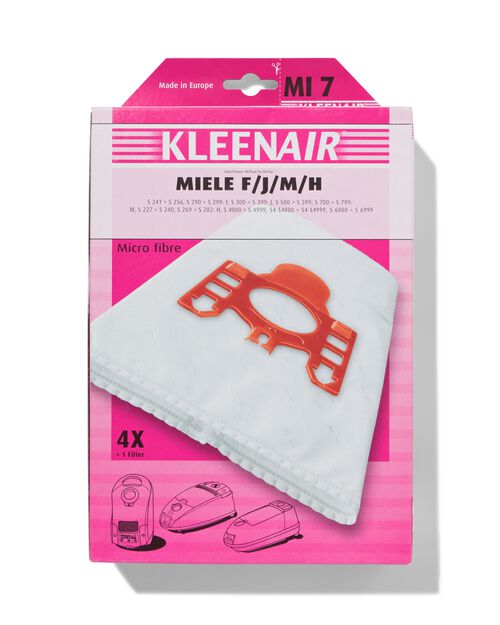 sacs aspirateur pour Miele F/J/M/H - 4 pièces